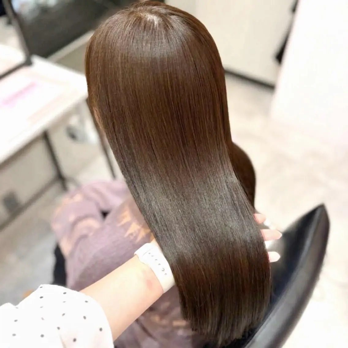 ロング カラー ヘアカラー 透明感/艶カラー 💘Hanaのヘアスタイル