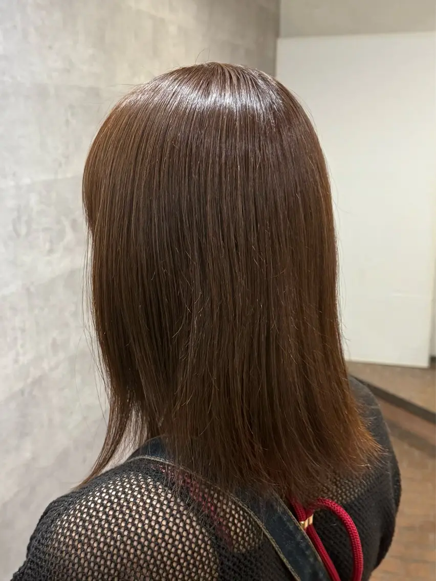 カラー ブラウンカラー ココアブラウン ヘアカラー Grow by NYNY 馬渡 真輝のヘアスタイル