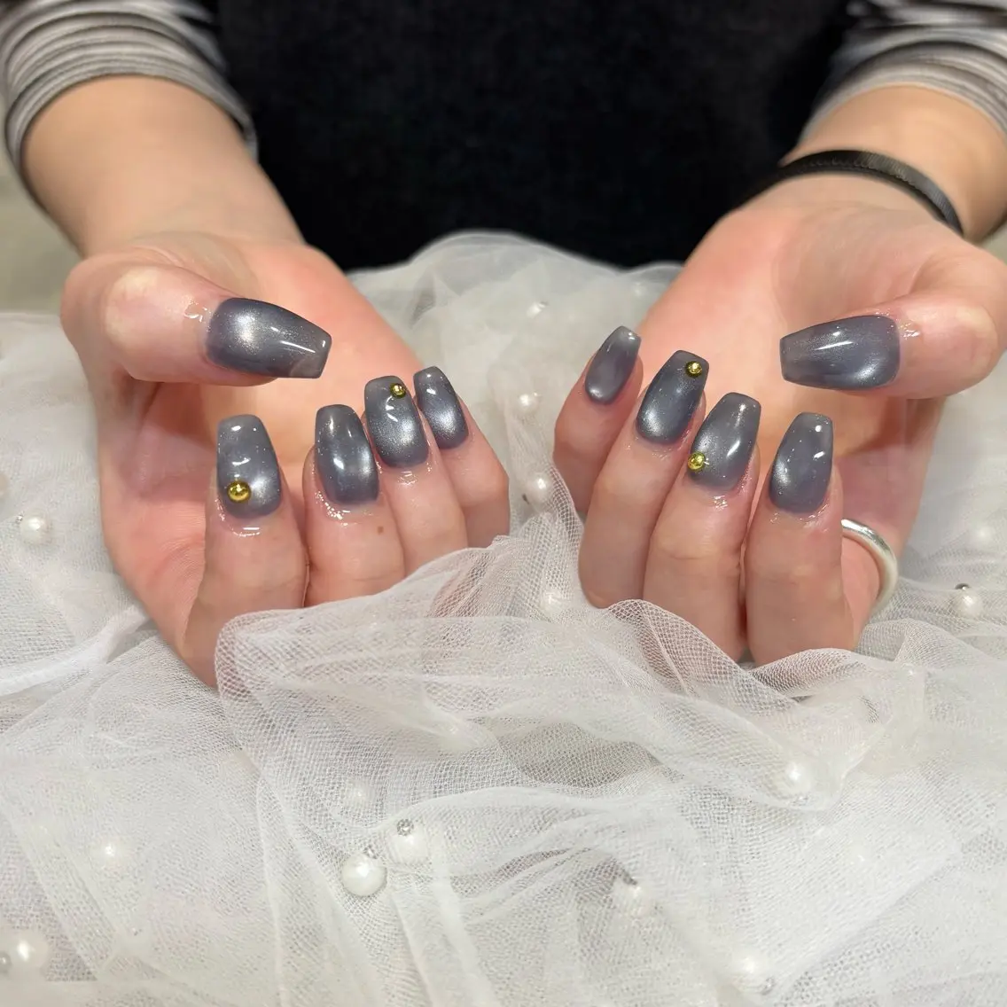 ネイル ハンドネイル 荒巻 めいのネイルデザイン