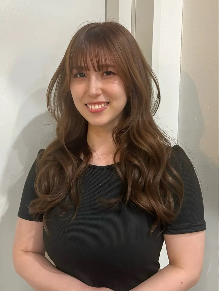 ロング カラー カット ヘアカラー freera 希帆 kihoのヘアスタイル