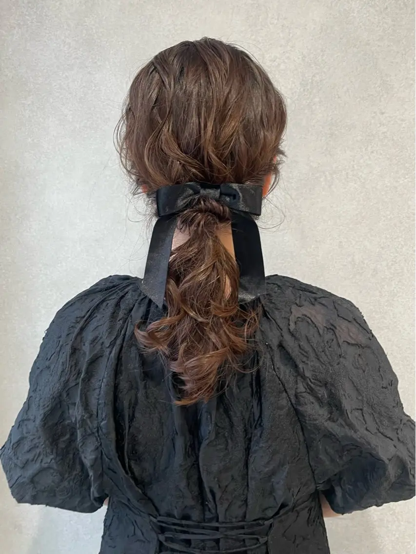 ヘアアレンジ ヘアセット yumemiレイヤー ✴︎ 透明感カラーのヘアスタイル