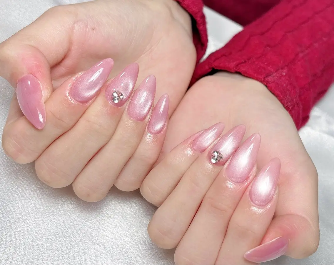 ネイル ハンドネイル Aura  Nail 長さだし/パラジェルのネイルデザイン