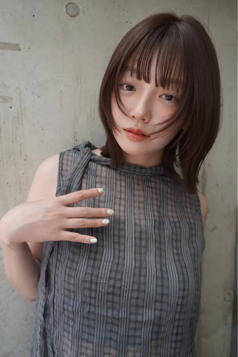 カラー 透明感カラー カット ヘアカラー レイヤー/透明感 カラー/ましろのヘアスタイル