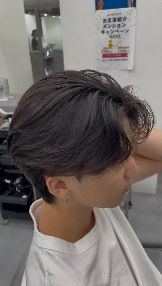ミディアム カラー メンズ 爆裂 海老沼のヘアスタイル