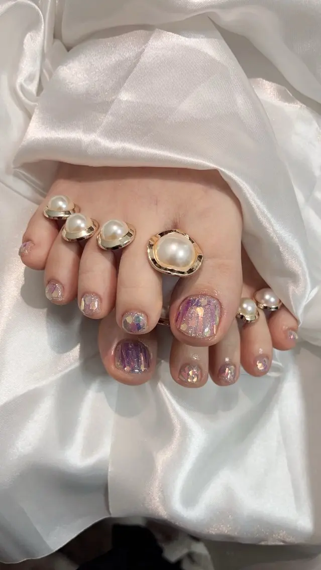 ネイル オーロラネイル ek.nail⭐︎ kanaのネイルデザイン