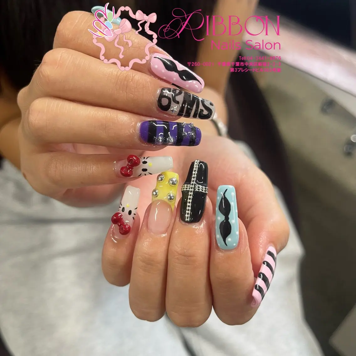 ネイル フットネイル フレンチネイル ジェルネイル マグネットネイル 持ち込み ハンドネイル Ribbonnail salonのネイルデザイン