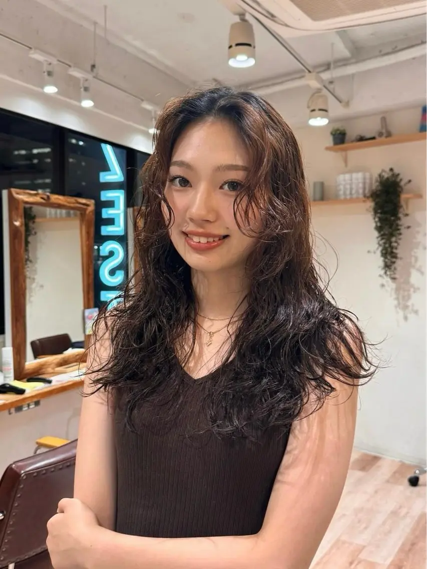 ロング パーマ ニュアンスパーマ スパイラルパーマ パーマ 𝙎𝙚𝙞𝙧𝙖 ☆カット/パーマのヘアスタイル