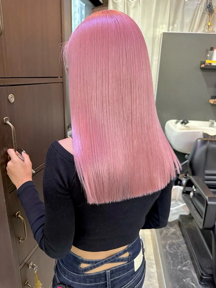 セミロング カラー ヘアカラー トリートメント ⭕️ダメージレス特化 髪質改善🥇丸山憲人のヘアスタイル