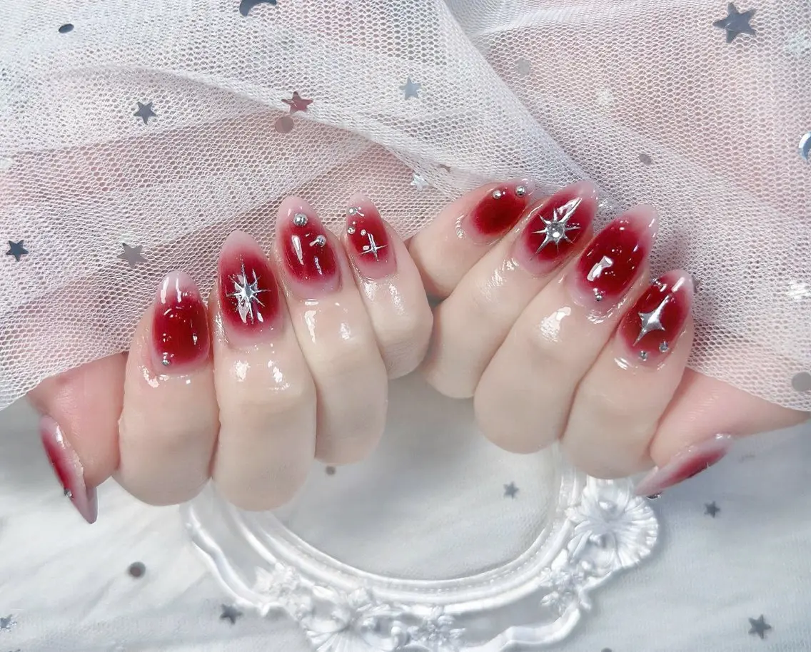 ネイル チークネイル ドット 長さ出し フットネイル フレンチネイル ハンドネイル Hana Nail Salonのネイルデザイン