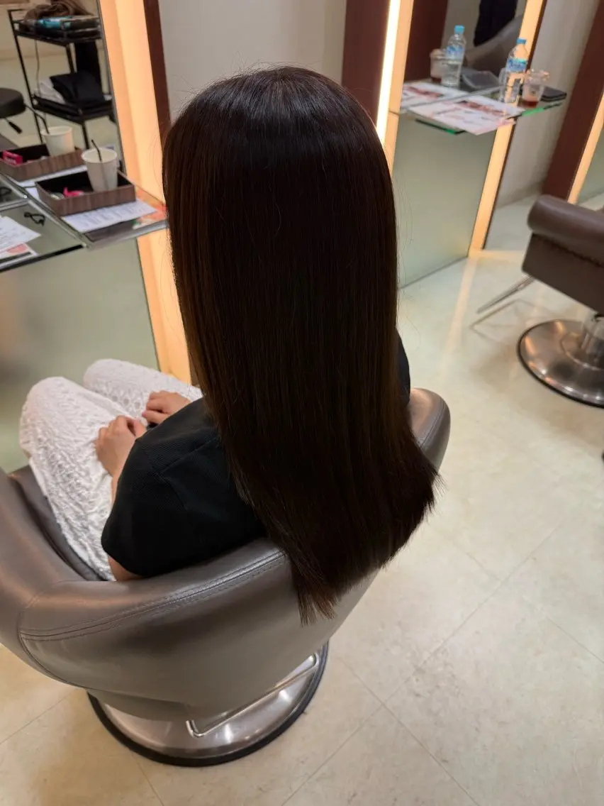 カラー ブラウンカラー オリーブブラウン 井原 涼太のヘアスタイル