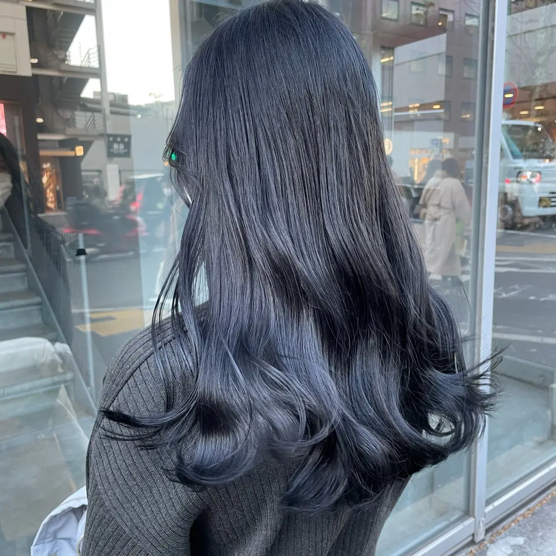 ロング ヘアカラー トリートメント 🦋韓国風カラー🦋 こうせい原宿のヘアスタイル
