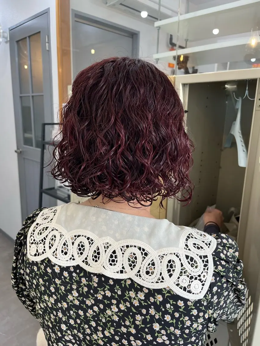 ショート カラー パーマ カット パーマ トリートメント 🌼sunc HINAMI🌼のヘアスタイル