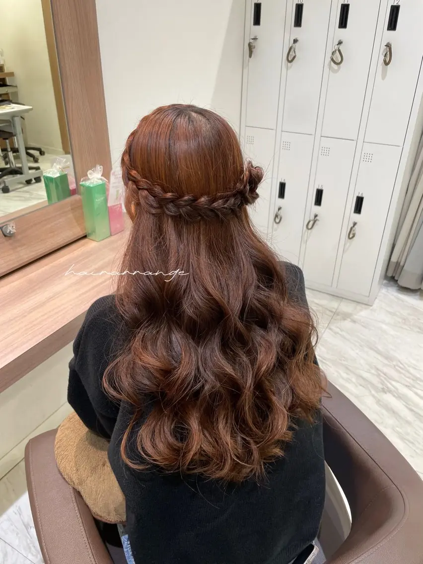 ヘアアレンジ ハイトーン/アレンジ hikaru🐰💕のヘアスタイル