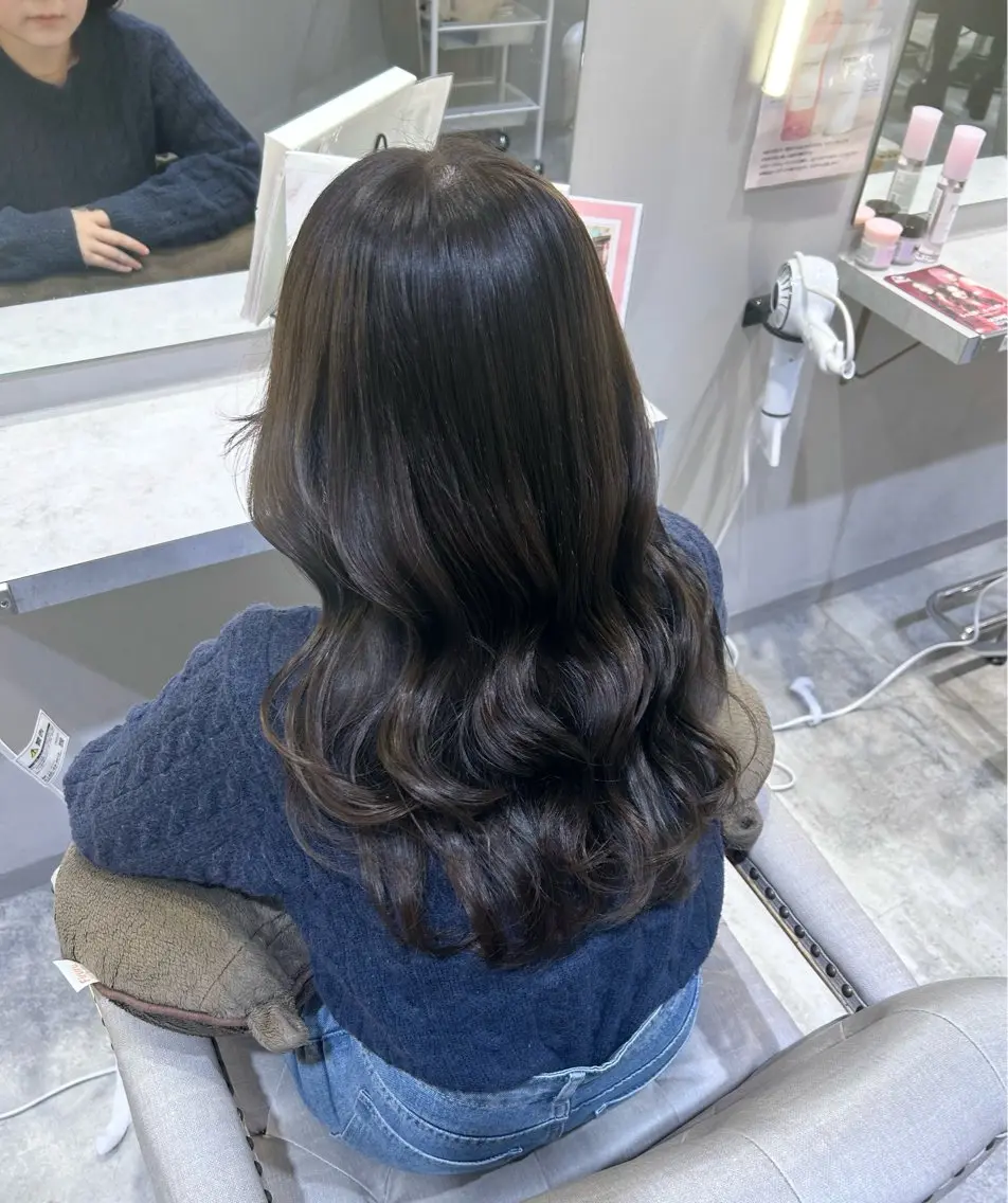 ロング カラー 透明感カラー グレージュ オリーブグレージュ オリーブグレー 🐰🎀艶髪特化 yuzuka🎀🐰のヘアスタイル