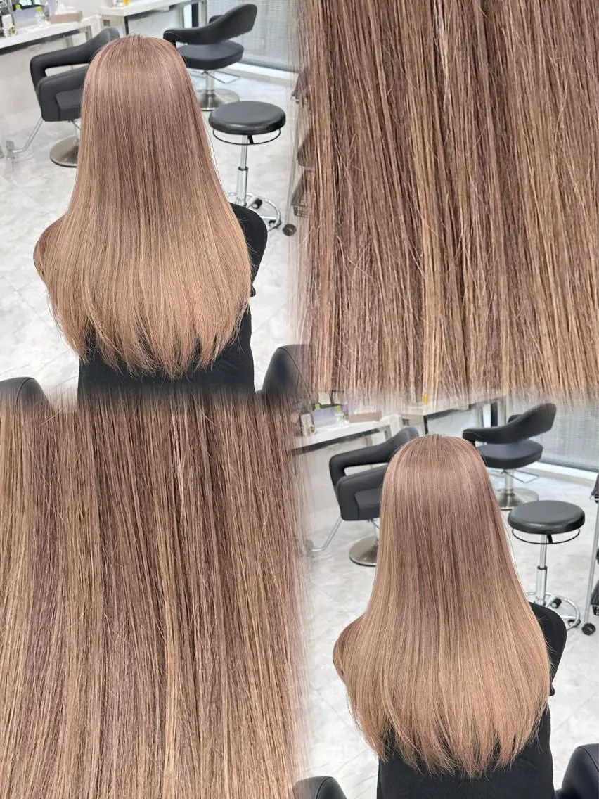 ロング カラー ダブルカラー ブリーチなし特化 美容師💖SAE💖のヘアスタイル