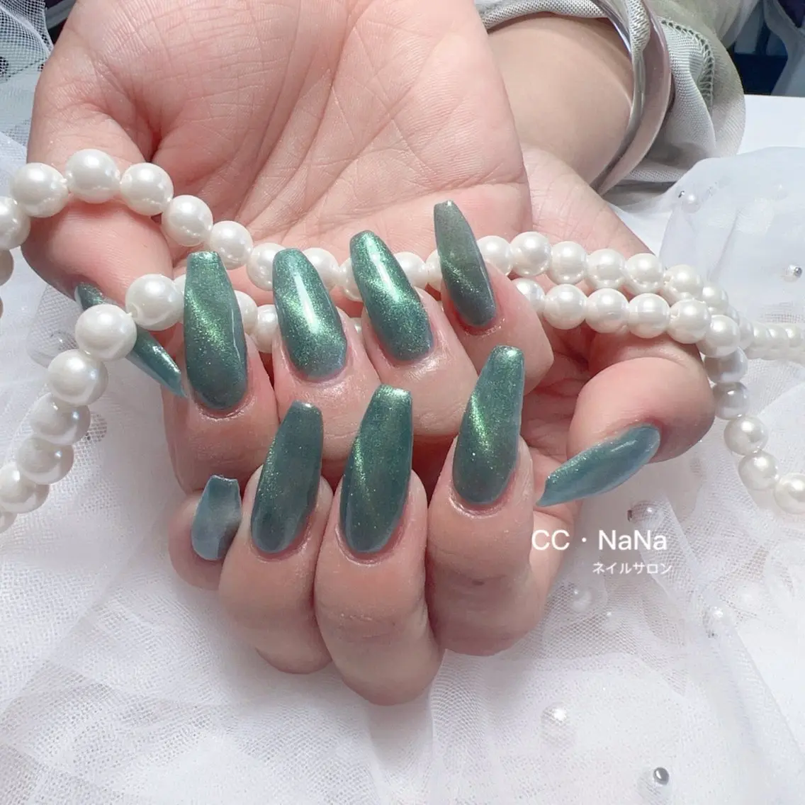 🉐️✨1日1名様限定見れてる今お得🉐10本✨アクリル✨スカルプ長さだし✨ラメグラorマグネットorワンカラーの写真