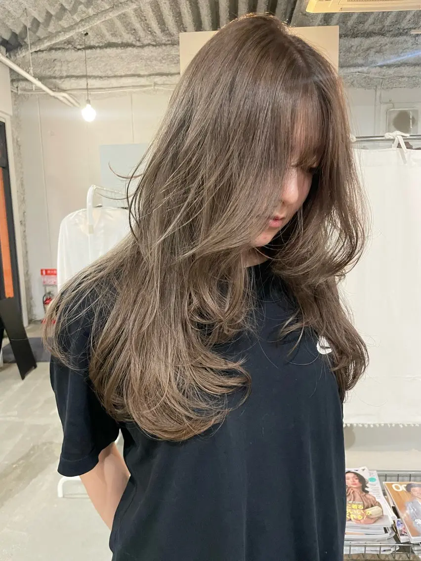 セミロング カラー 田代 さつきのヘアスタイル