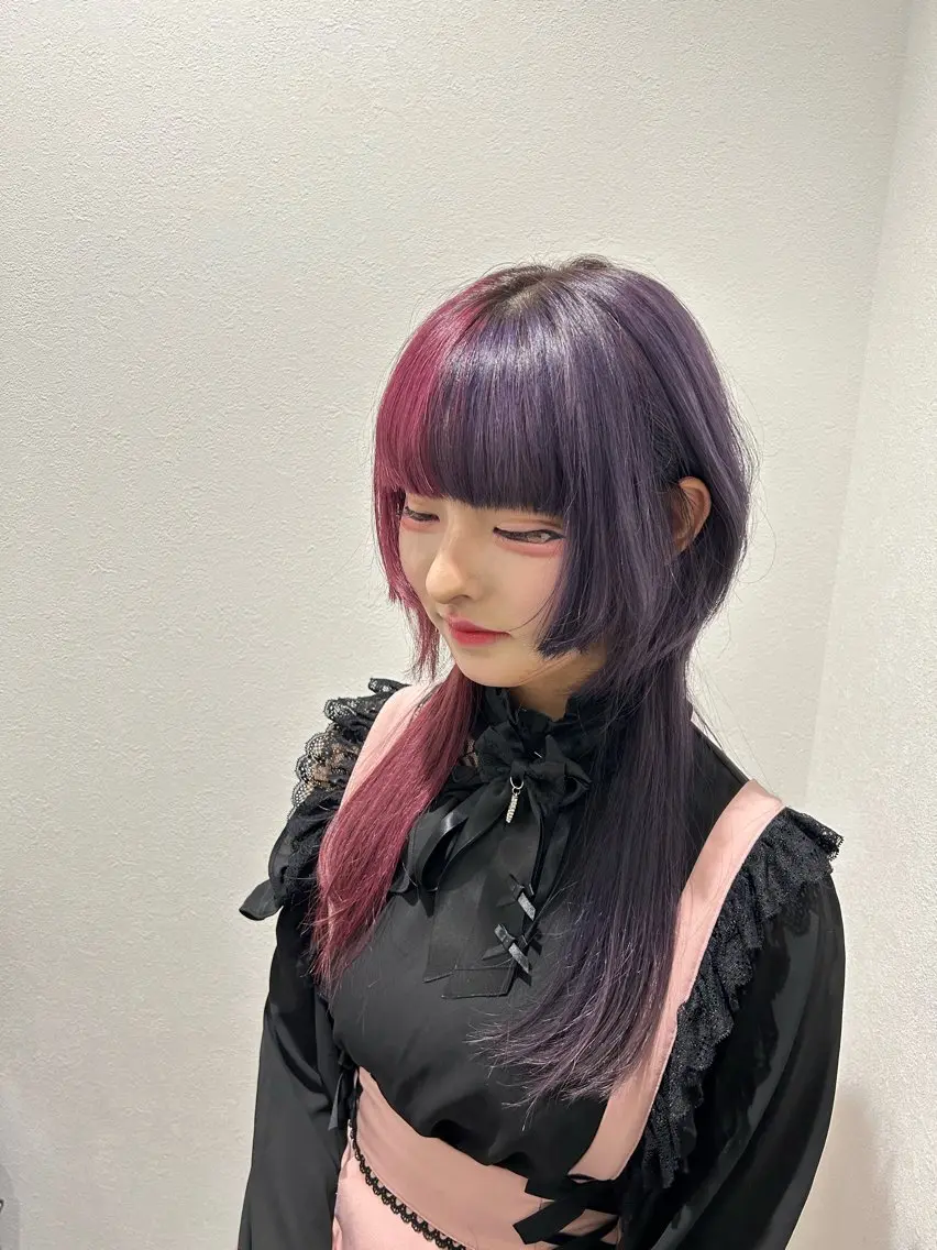 ミディアム カラー ヘアアレンジ カット ヘアカラー トリートメント 🐺青木光太朗 ウルフ/レイヤー🐺のヘアスタイル