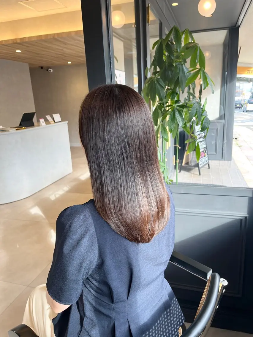 カラー グレージュ ヘアカラー 透明感カラー🪽/ 個室スパ🫧/はるかのヘアスタイル
