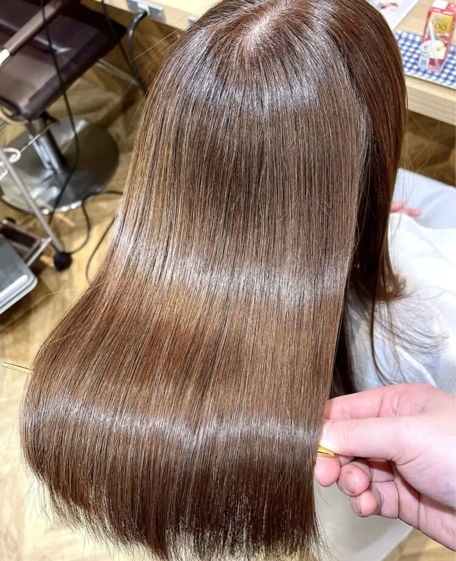 セミロング 縮毛矯正 上板橋駅から徒歩2分 /モデル募集中！のヘアスタイル