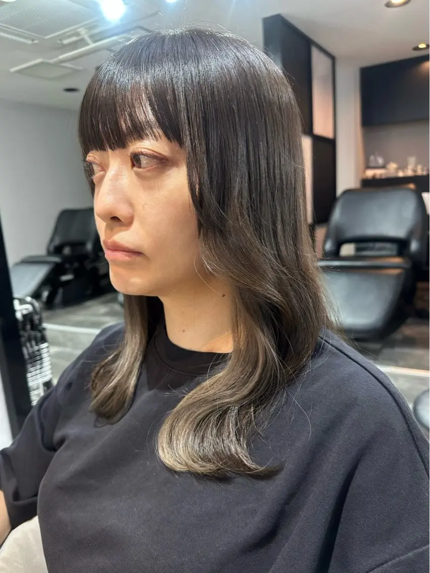 セミロング カラー ヘアカラー トリートメント 近藤千翔🩵 髪質改善Periodのエステ・リラクイメージ