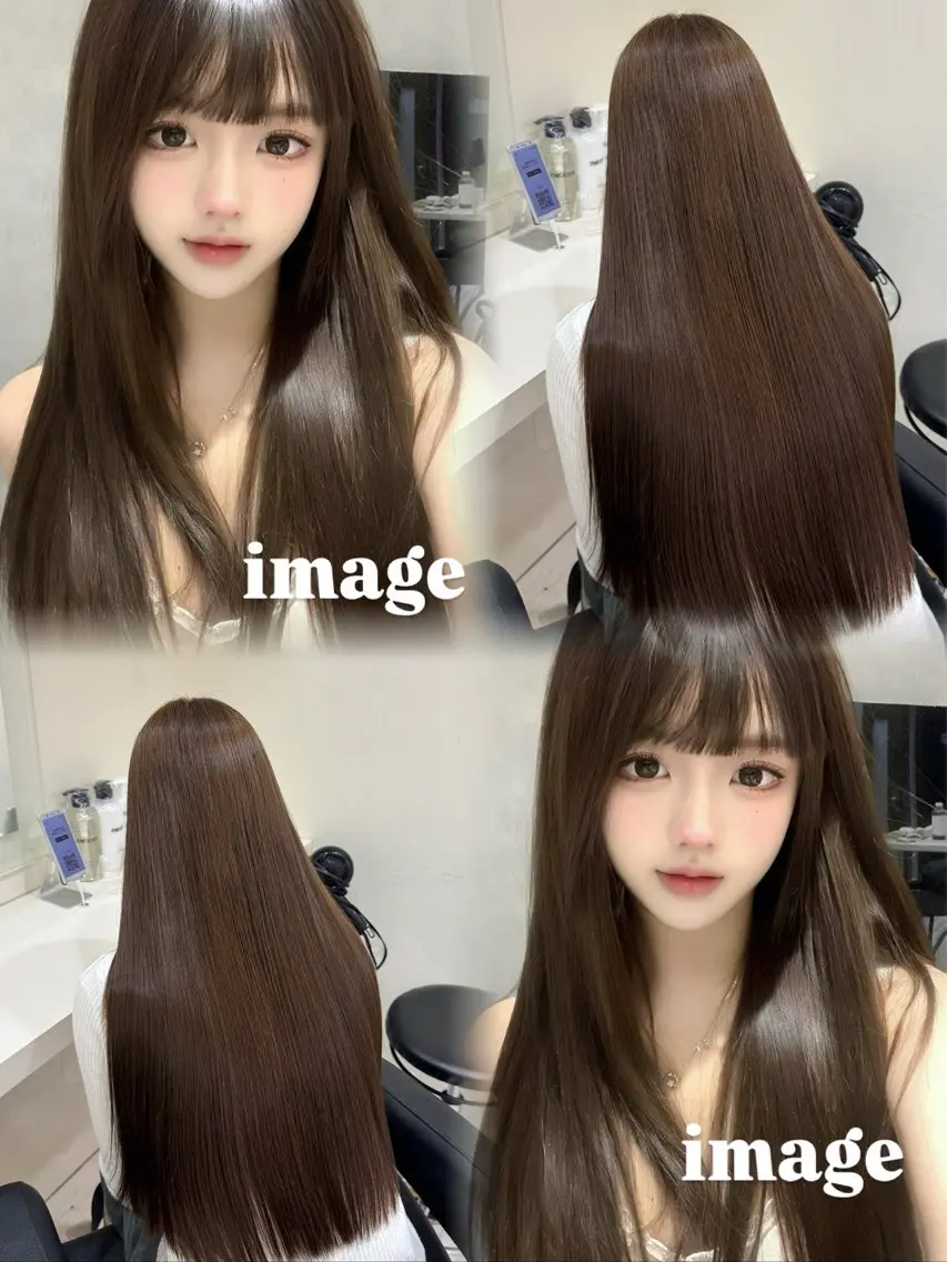 ロング カラー カット ヘアカラー 🤍韓国大人っぽ ベージュMAI🤍のヘアスタイル