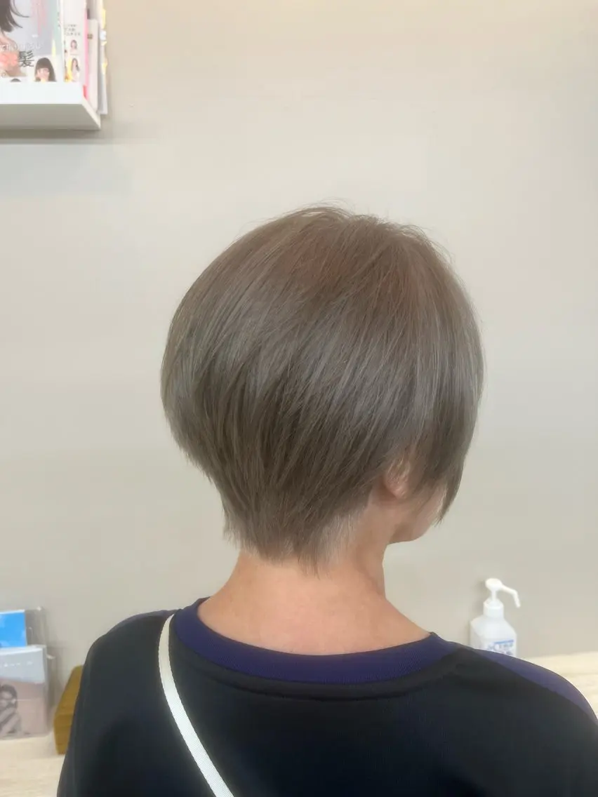 ショート カラー カット ヘアカラー トリートメント 多系統似合わせ/ tsuburaのヘアスタイル