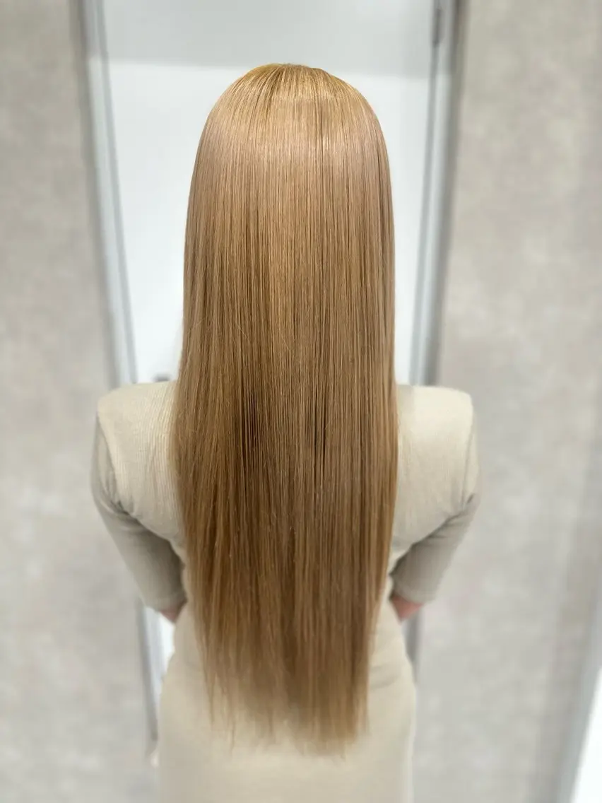ロング トリートメント 髪質改善/縮毛矯正 /レイヤーカット岡部のヘアスタイル