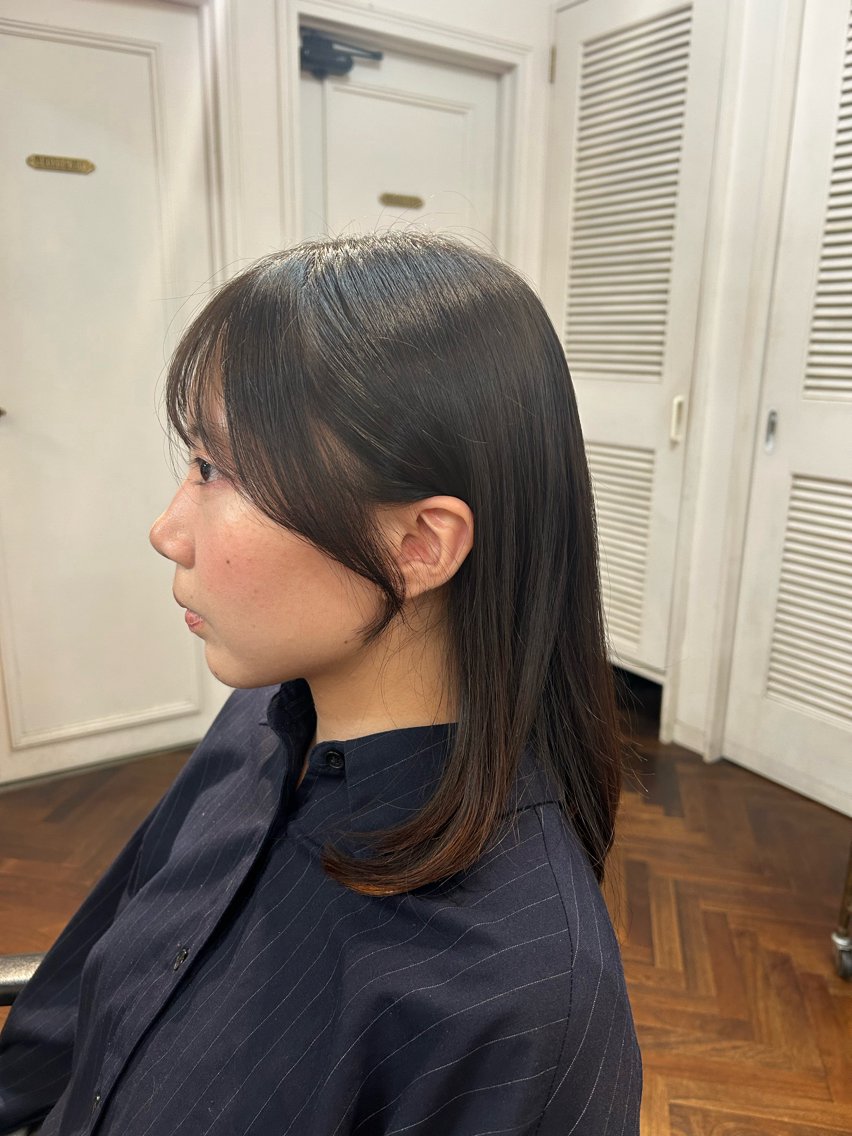 セミロング 🐶あゆか 🐶無料カットのヘアスタイル