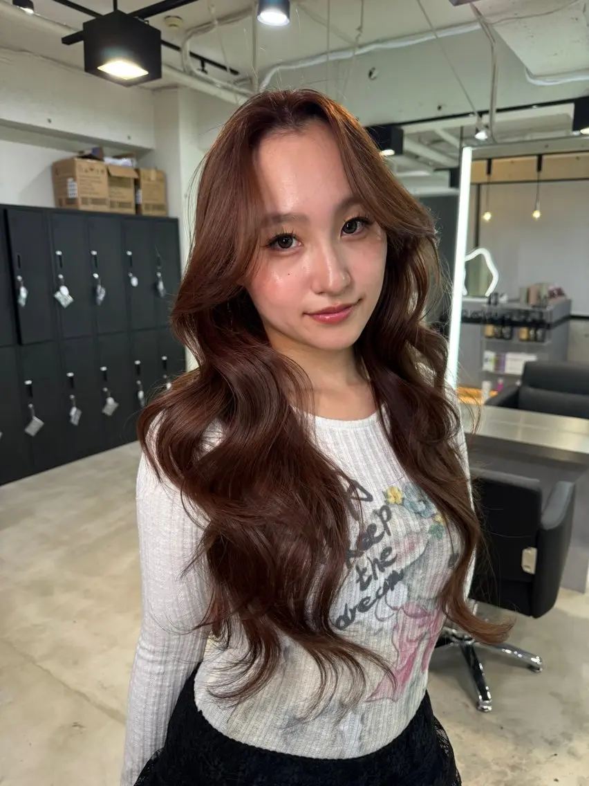 ロング カラー 透明感艶カラー♡ トレンドヘア♡アユミのヘアスタイル