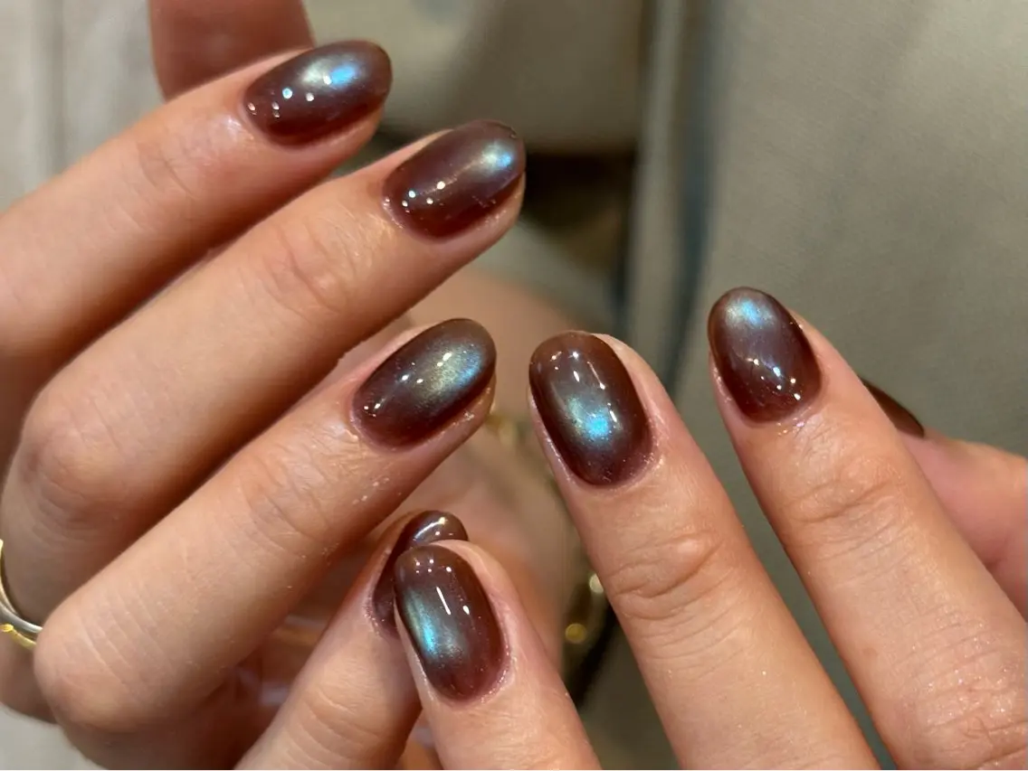 ネイル フレンチネイル マグネットネイル 持ち込み ニュアンスネイル ワンカラーネイル ハンドネイル LINEA.nail Kozueのネイルデザイン
