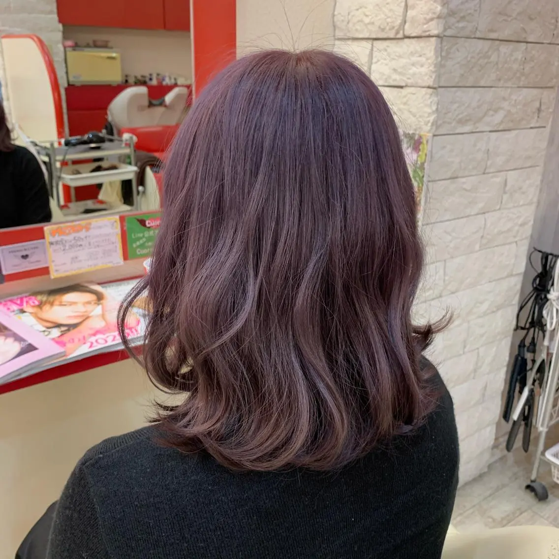 ミディアム カラー ブリーチ 櫻井 なんなのヘアスタイル