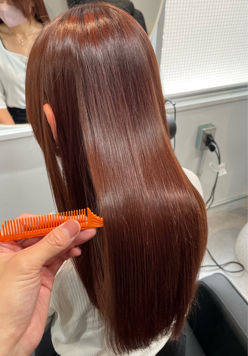 ロング カラー 髪質改善 トリートメント カット ヘアカラー 縮毛矯正 艶髪特化髪質改善 Re:Rアール高円寺のヘアスタイル