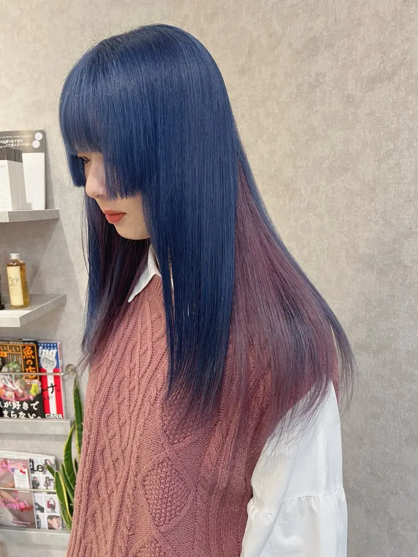 ロング Rio/ヘアセット/ ハイトーンカラーのヘアスタイル