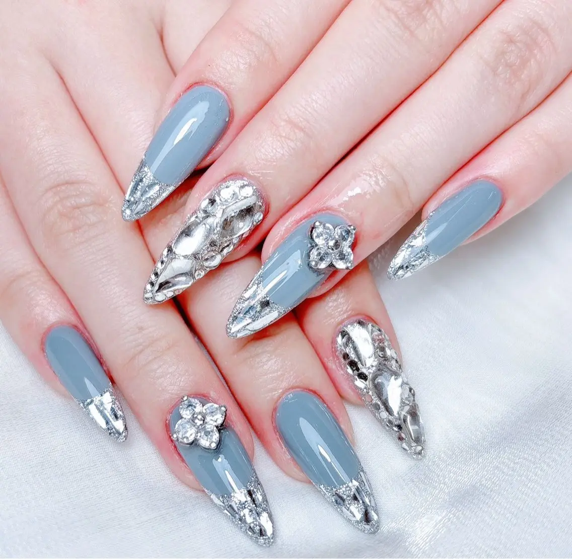 ネイル ハンドネイル M🌷nail 長さだし専門店のネイルデザイン