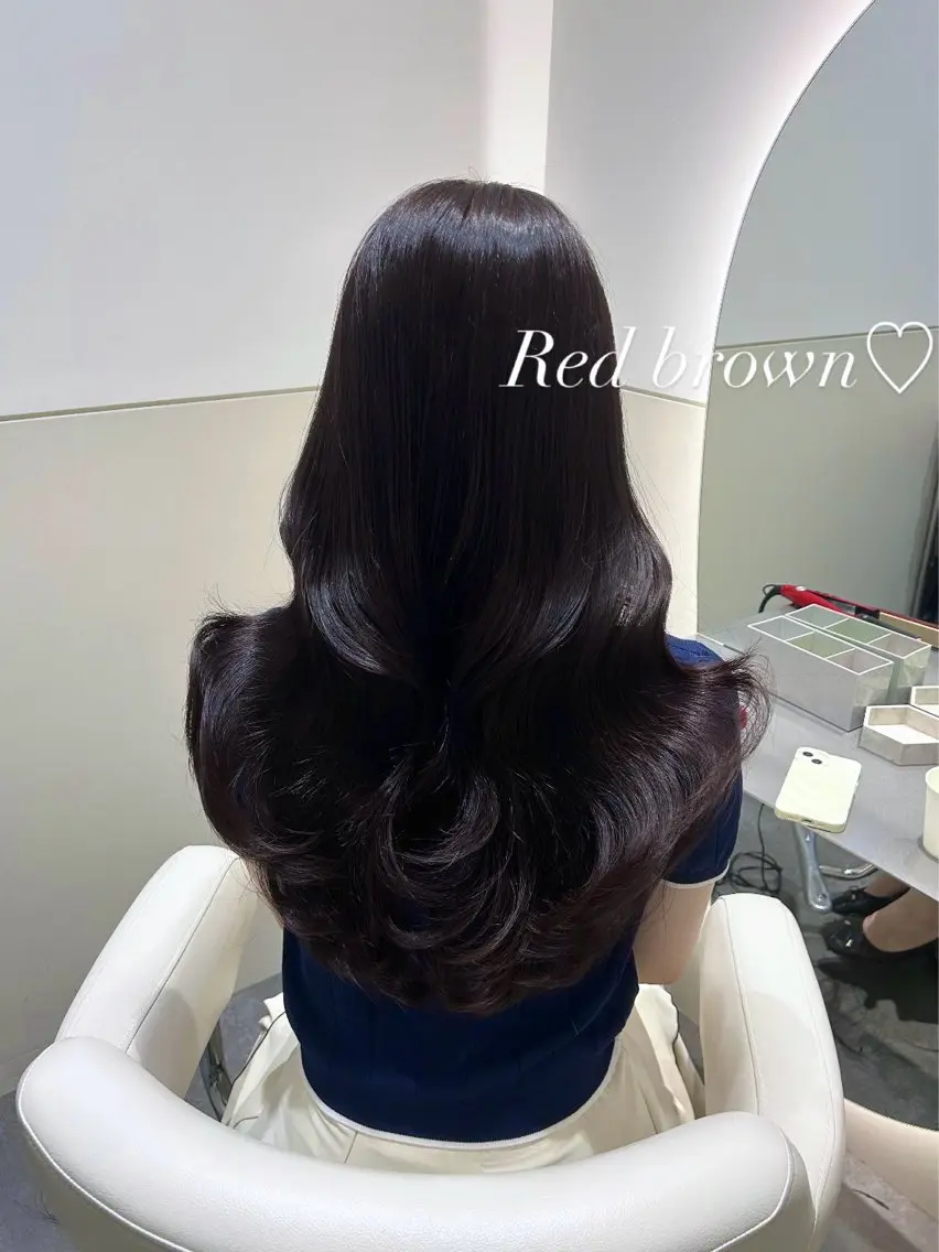 ロング カラー カット ヘアカラー トリートメント 🩷韓国ヘア/ヨシン モリ🩷Maikaのヘアスタイル