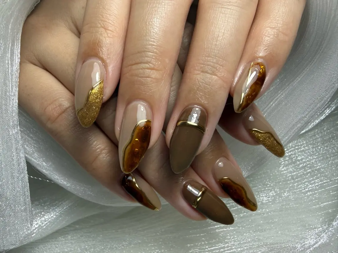セミロング shandy nailのネイルデザイン