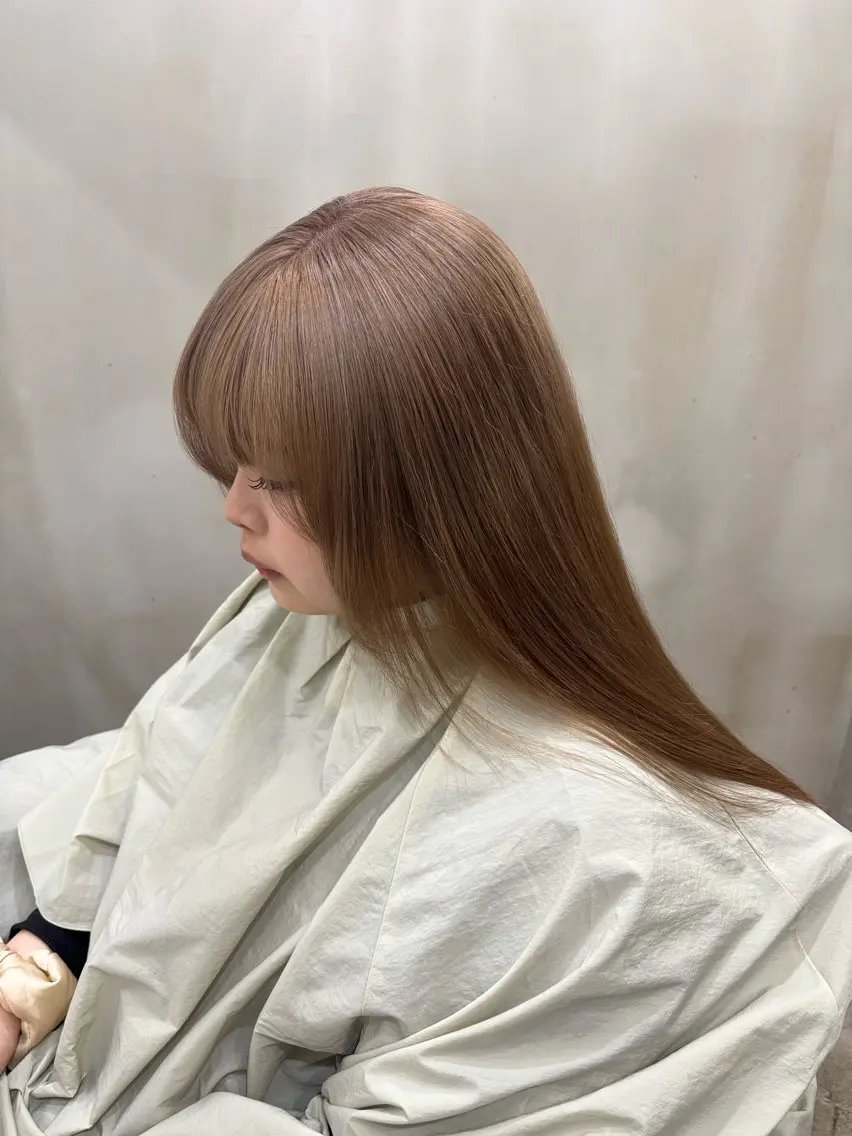 セミロング カラー ベージュカラー ヘアカラー 中園康 /カラー/ブリーチのヘアスタイル