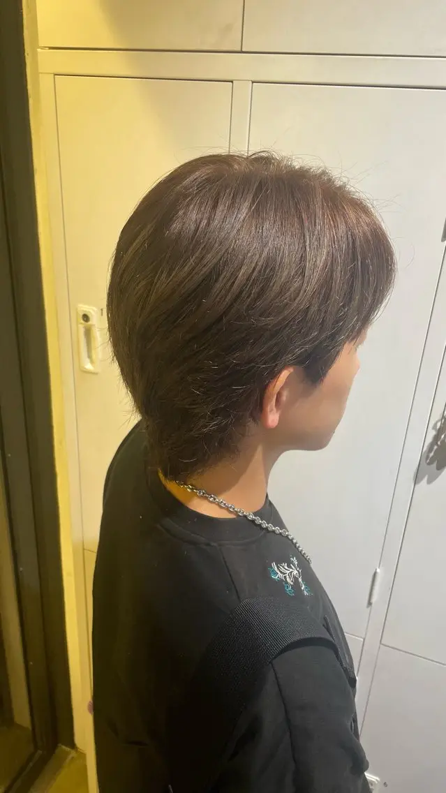 カラー メンズ メンズブリーチ ブリーチ おくにし はなのヘアスタイル