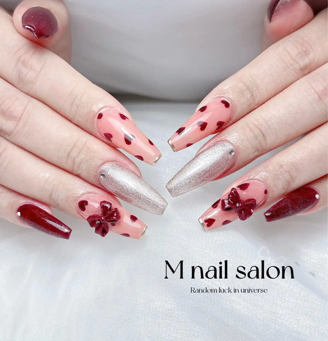 ネイル ハンドネイル M🌷nail 長さだし専門店のネイルデザイン