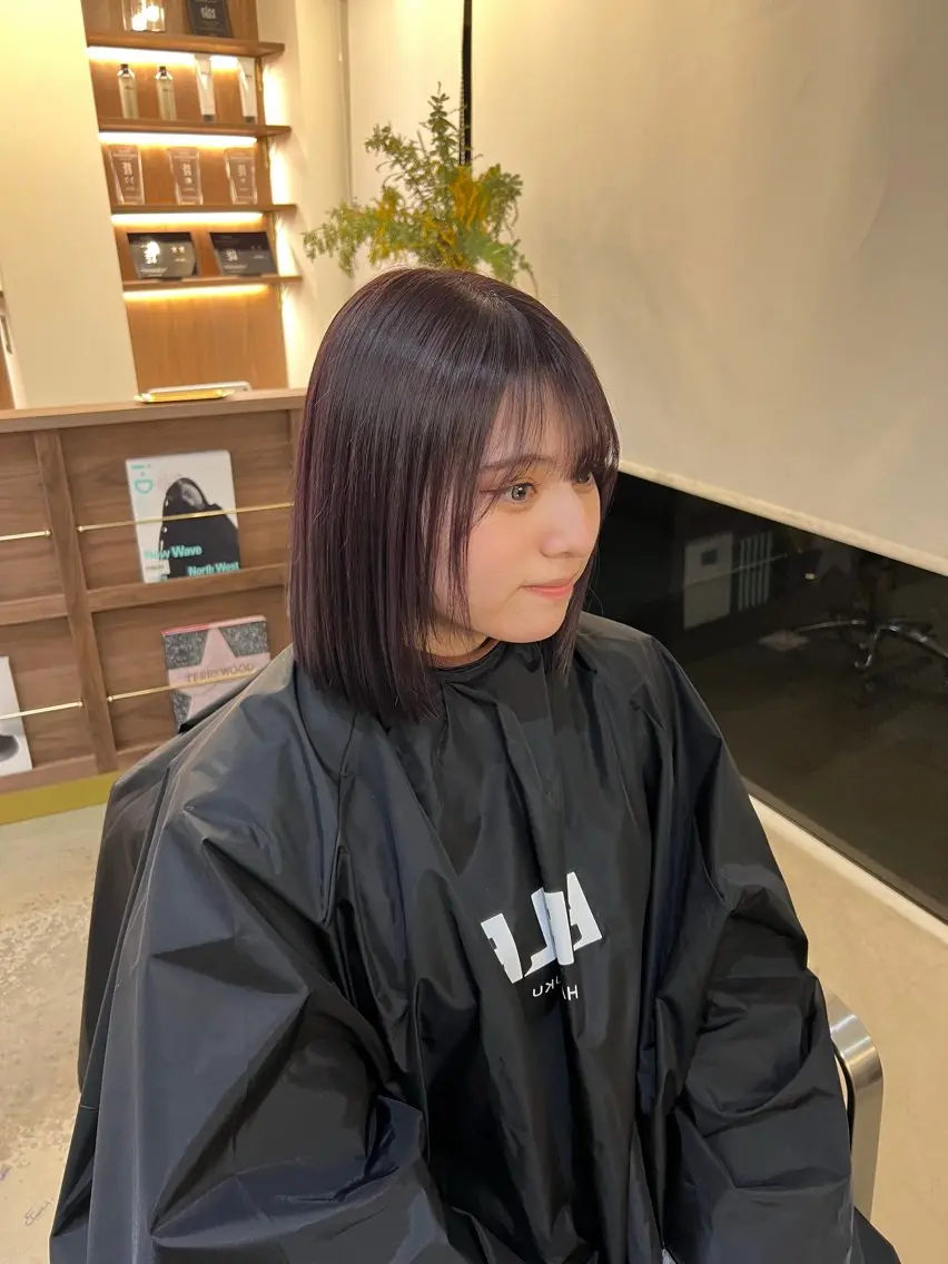 ミディアム カラー トリートメント 透明感ハイトーン🐩 原宿/yumekaのヘアスタイル