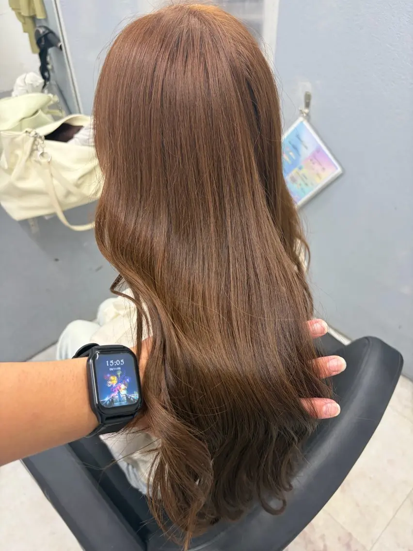 ロング カット ヘアカラー カットモデル急募🌈 技術責任者久保のヘアスタイル