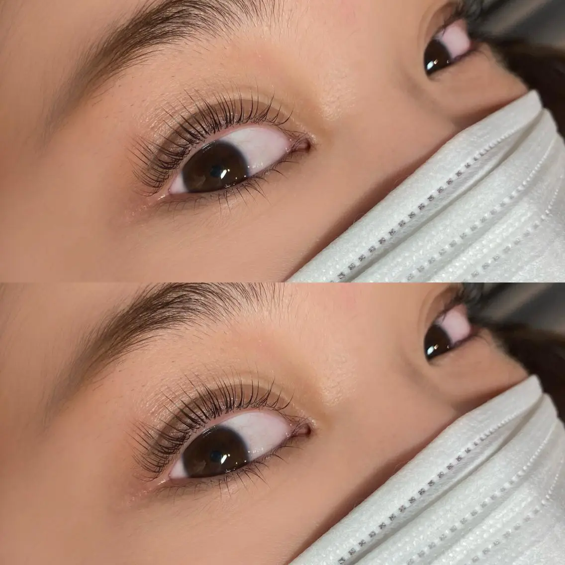 まつ毛パーマ上下の写真