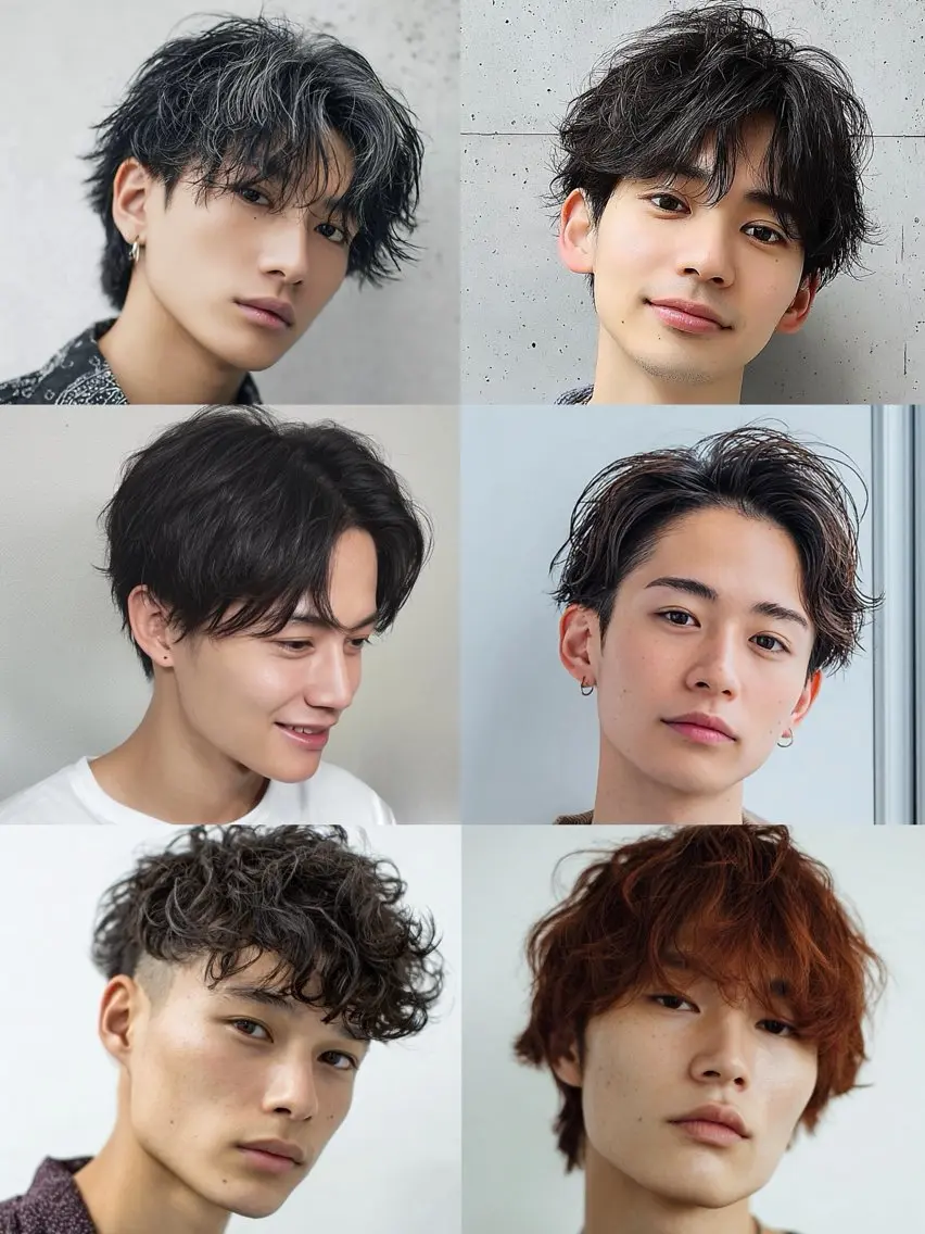 ショート カラー パーマ ヘアアレンジ メンズ Men's特化 ✂️ 垢抜けパーマ/宮澤蓮のヘアスタイル
