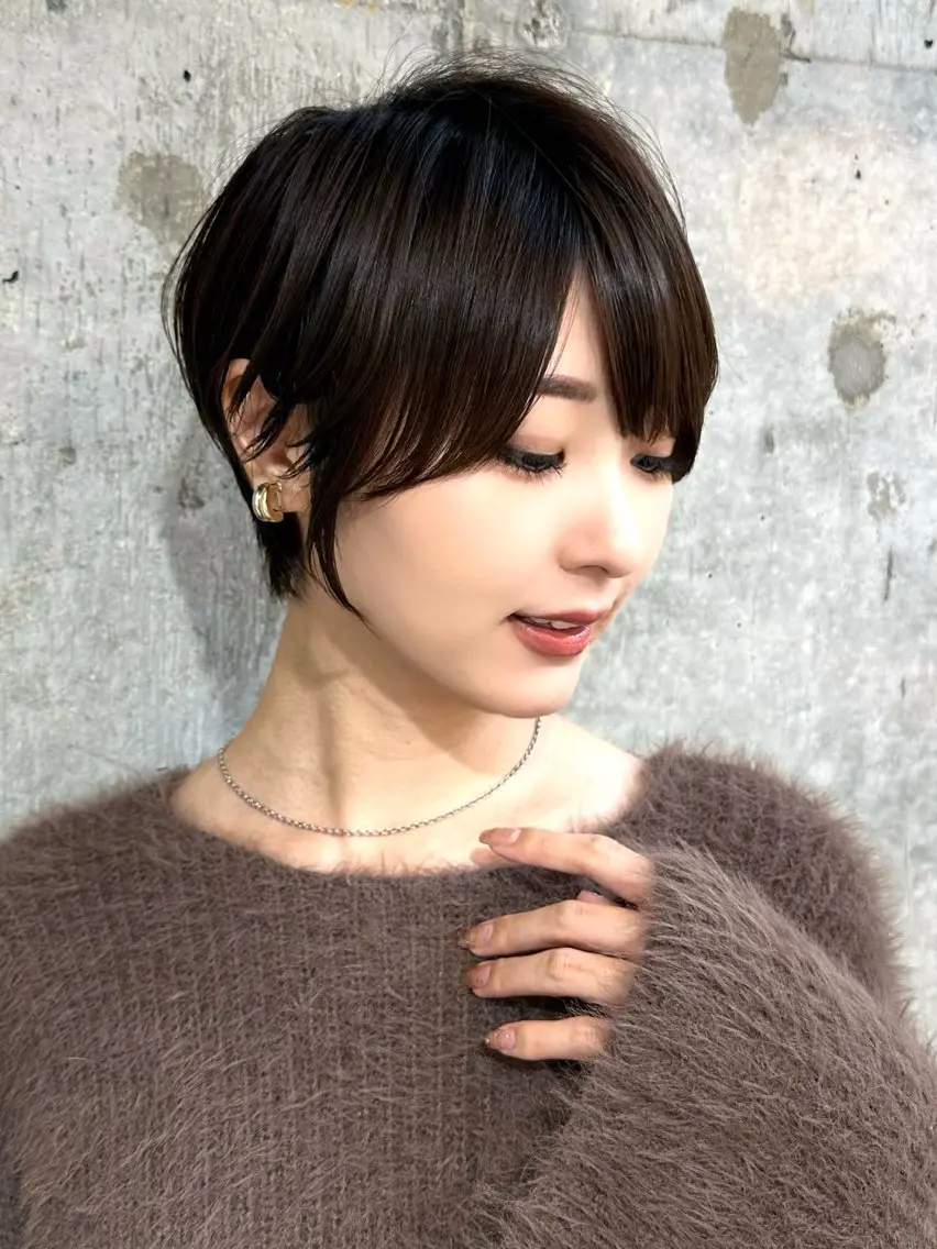 ショート カラー パーマ カット ヘアカラー トリートメント 新宿/髪質改善/ボブ 韓国レイヤー大重聖斗のヘアスタイル