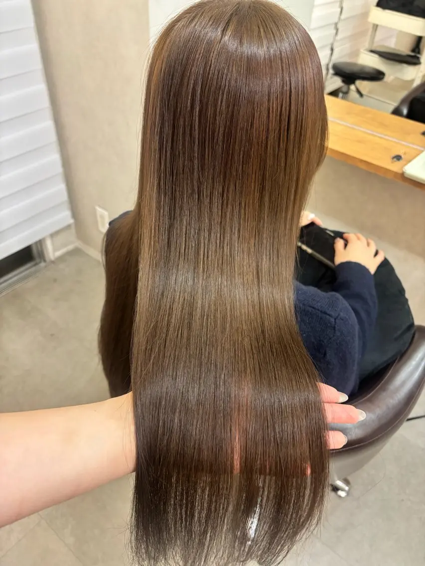 ロング カラー カット ヘアカラー 🎀Maho🎀ボブ × 髪質改善のヘアスタイル