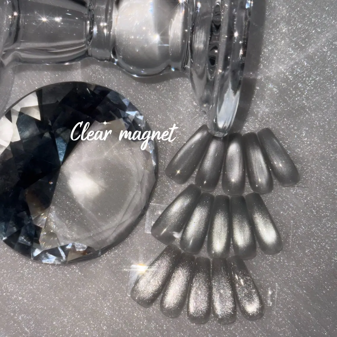 ネイル クリアネイル マグネットネイル Nail Salon ANELAのネイルデザイン