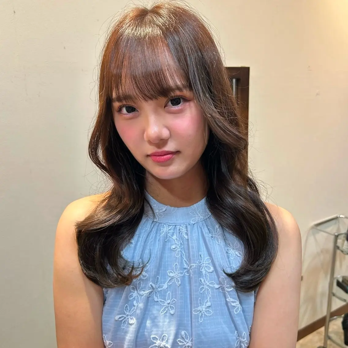 ロング カラー ベージュカラー オリーブベージュ ヘアカラー トリートメント 透明感カラー🍯 髪質改善🫧 野々愛のヘアスタイル