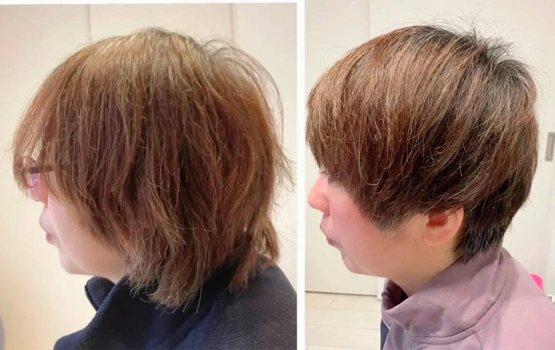 ショート ショートヘア ウルフ・ハイレイヤー 🌟ナカノ・ユウヤのヘアスタイル