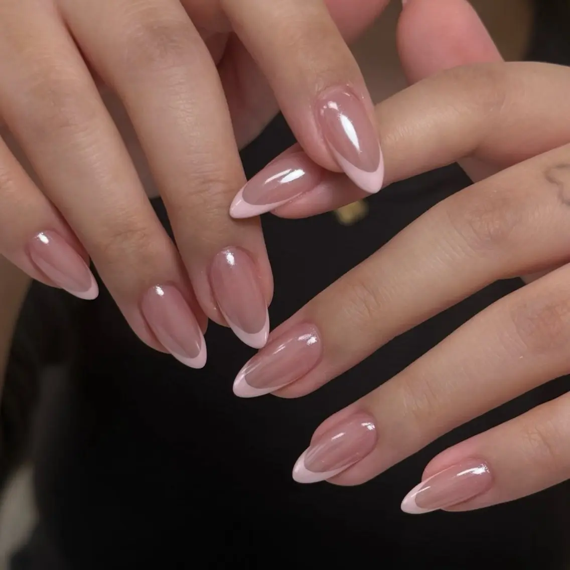 【自爪🎀大人かわいい】フレンチ / ガラスフレンチ / カラグラ ♡¥7,580 → ¥6,580の写真
